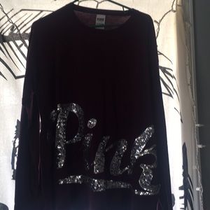 Maroon PINK long sleeve top